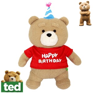 19곰 테드 동물 인형 생일 고깔 모자 곰인형